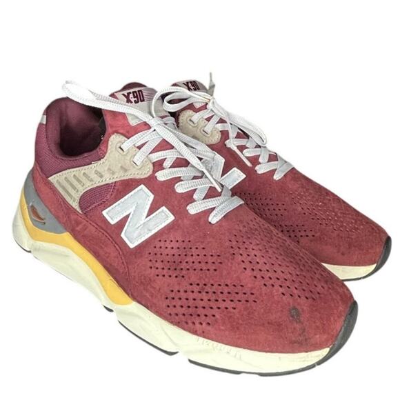 Mens New Balance X90 MSX90PNC Mesh Running Athletic Sneaker Size 13 Burgundy - Picture 3 of 6